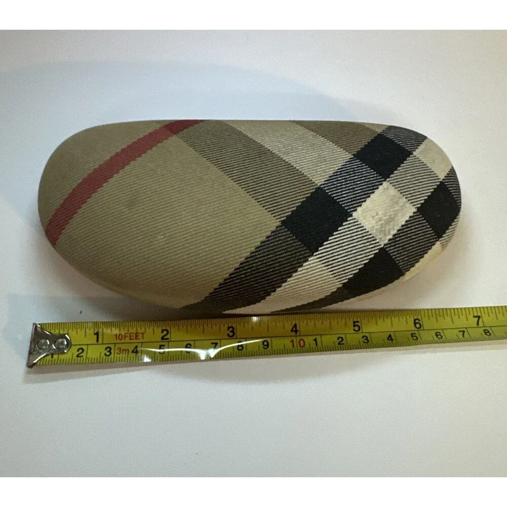 Burberry Nova Check Plaid Unisex Sunglasses Hard Case Italy